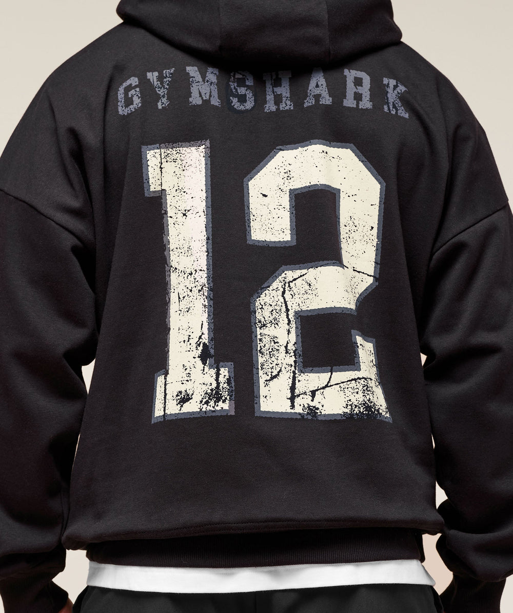 Collegiate Graphic Hoodie - Black