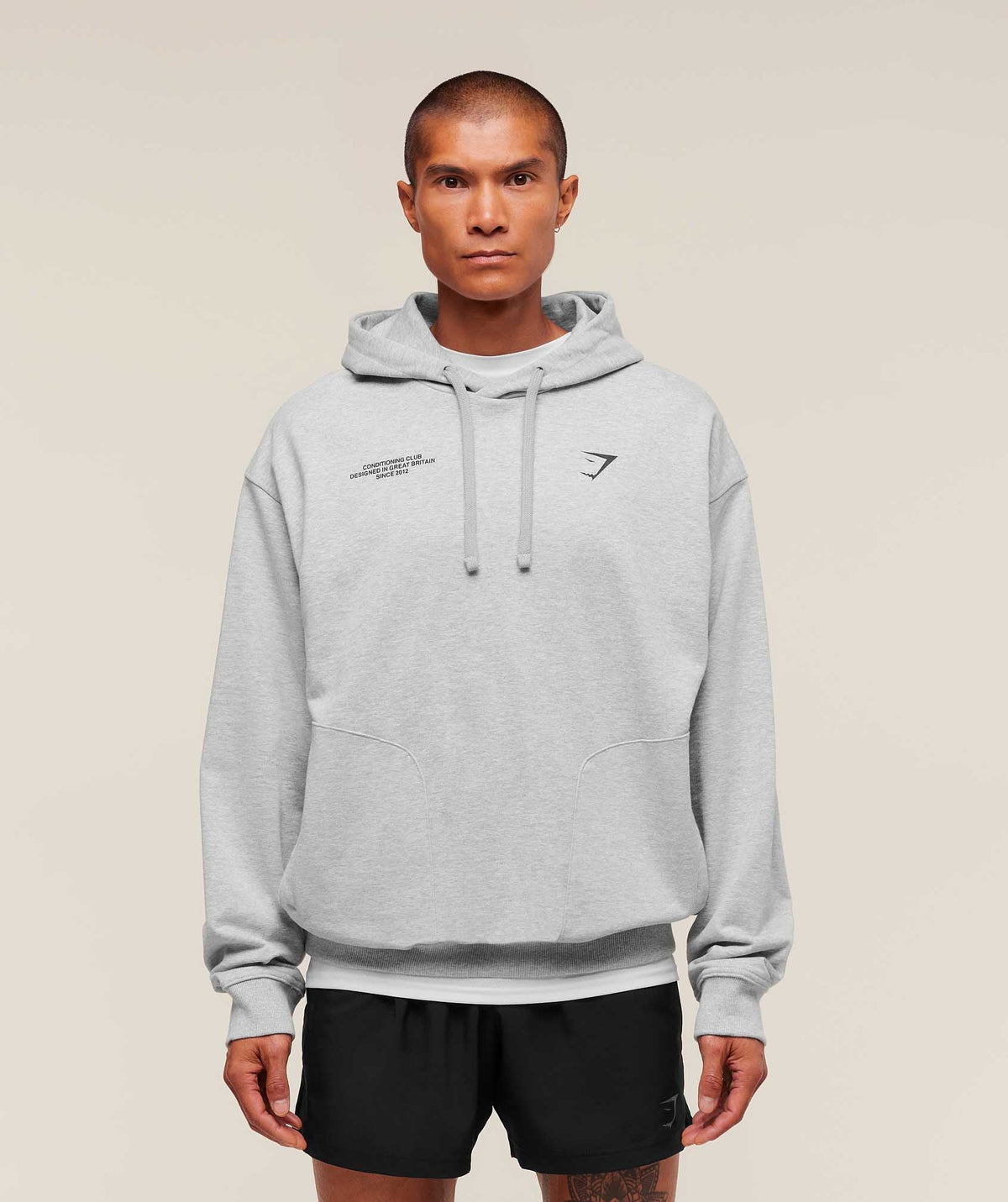 Conditioning Club Hoodie - Light Grey Core Marl