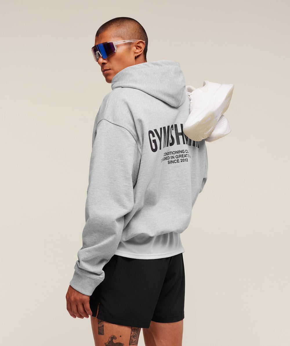 Conditioning Club Hoodie - Light Grey Core Marl