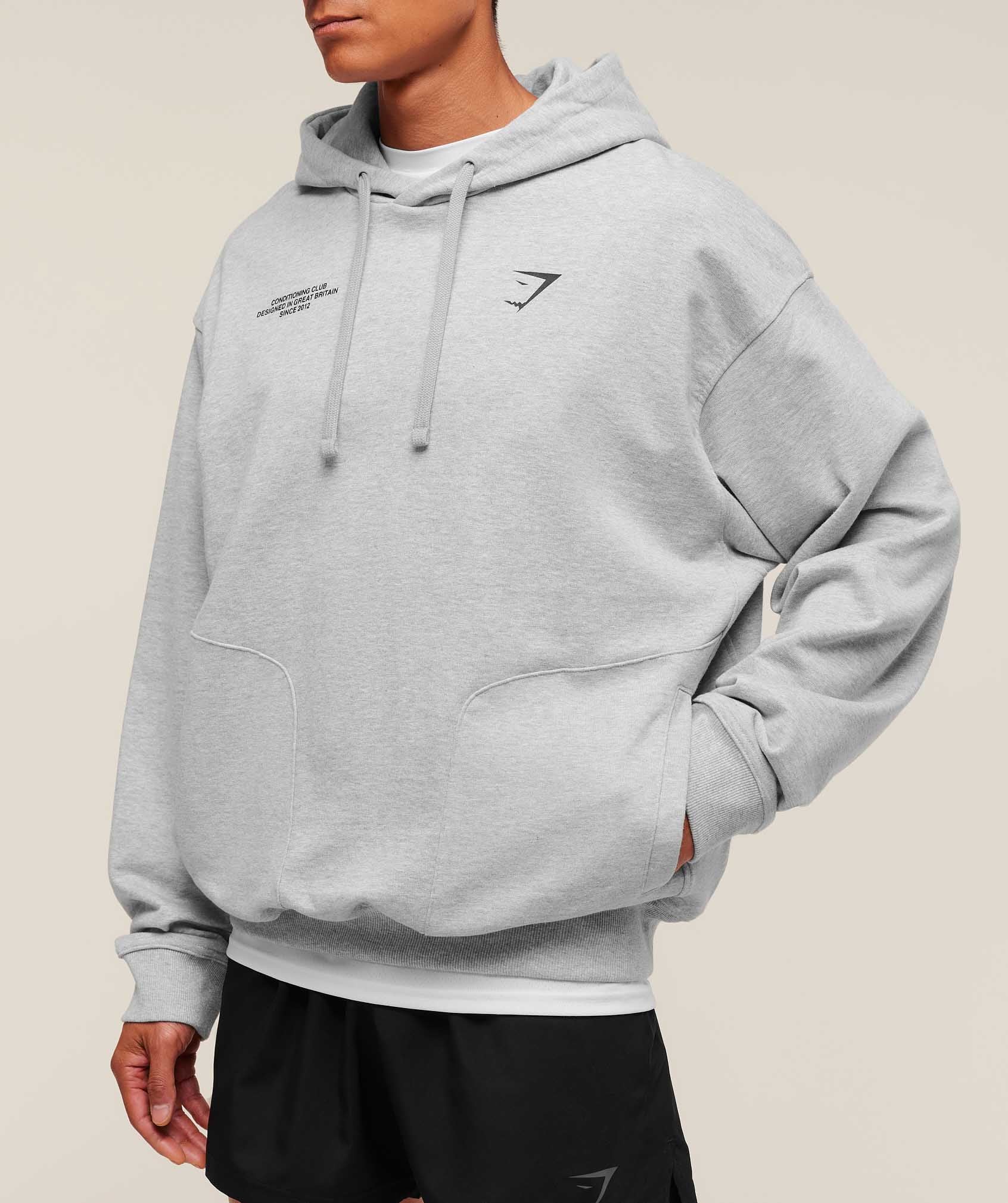 Conditioning Club Hoodie - Light Grey Core Marl