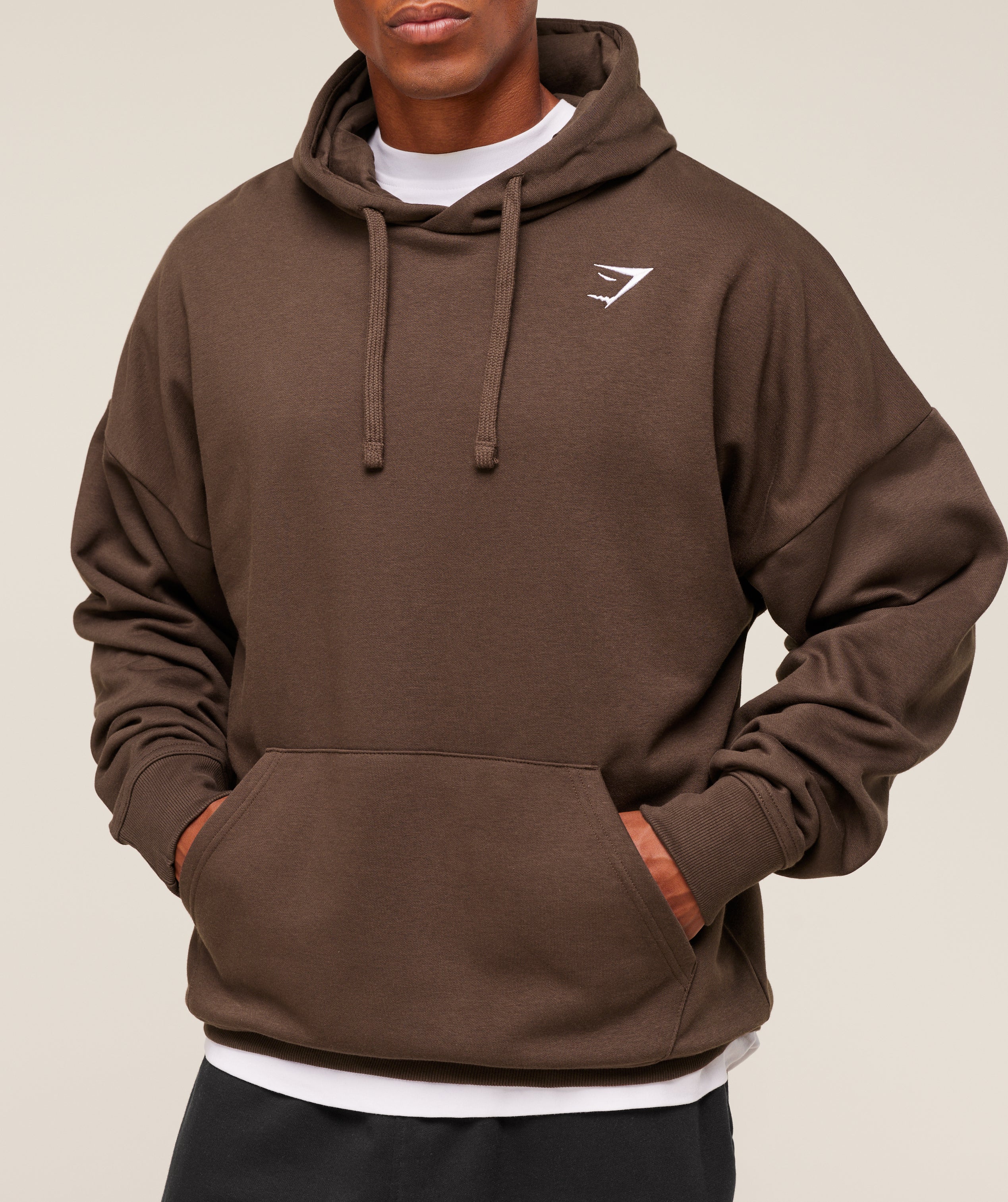 Crest Oversized Hoodie - Archive Brown