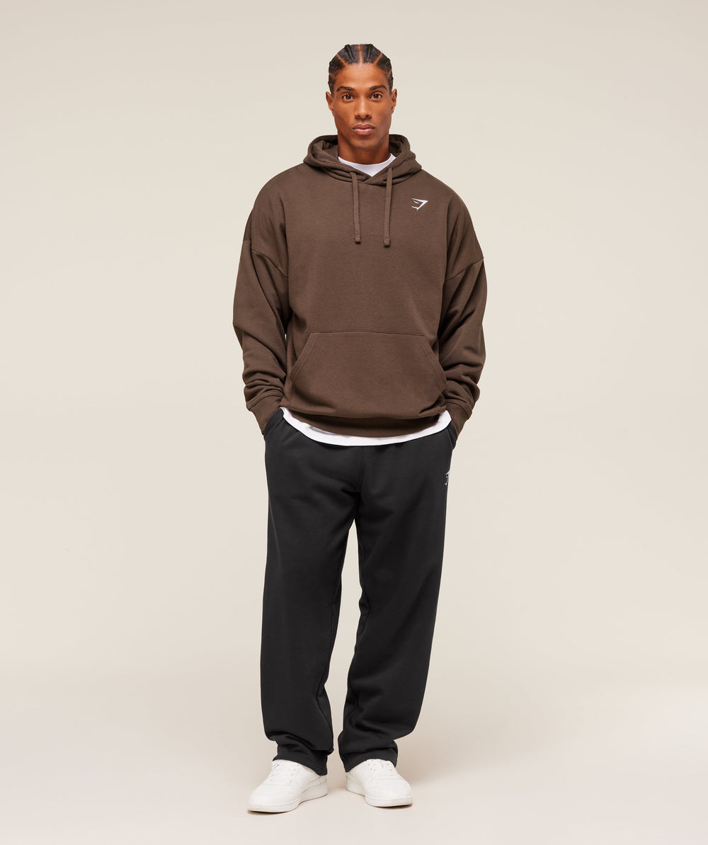Crest Oversized Hoodie - Archive Brown