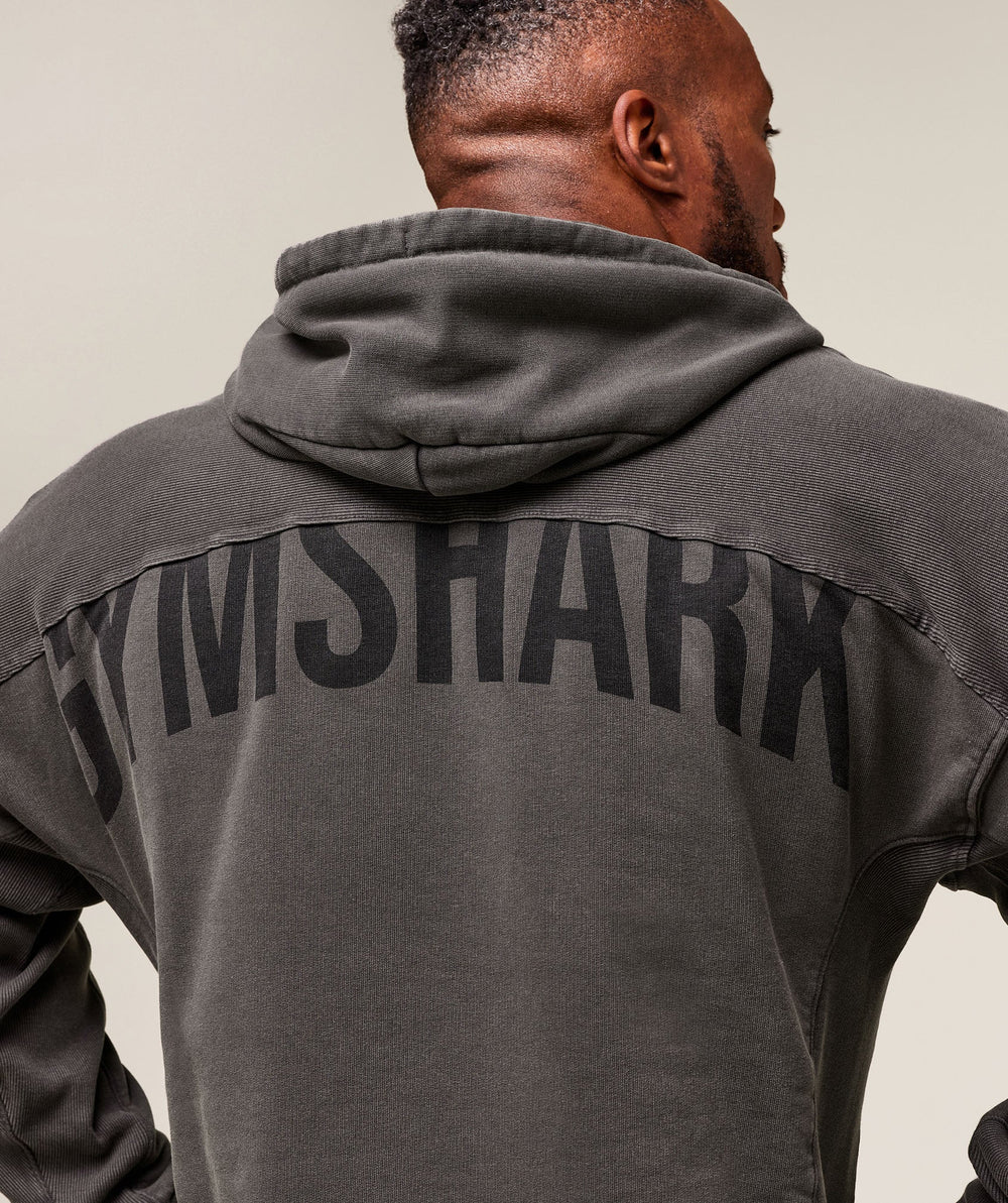 Power Washed Hoodie - Onyx Grey