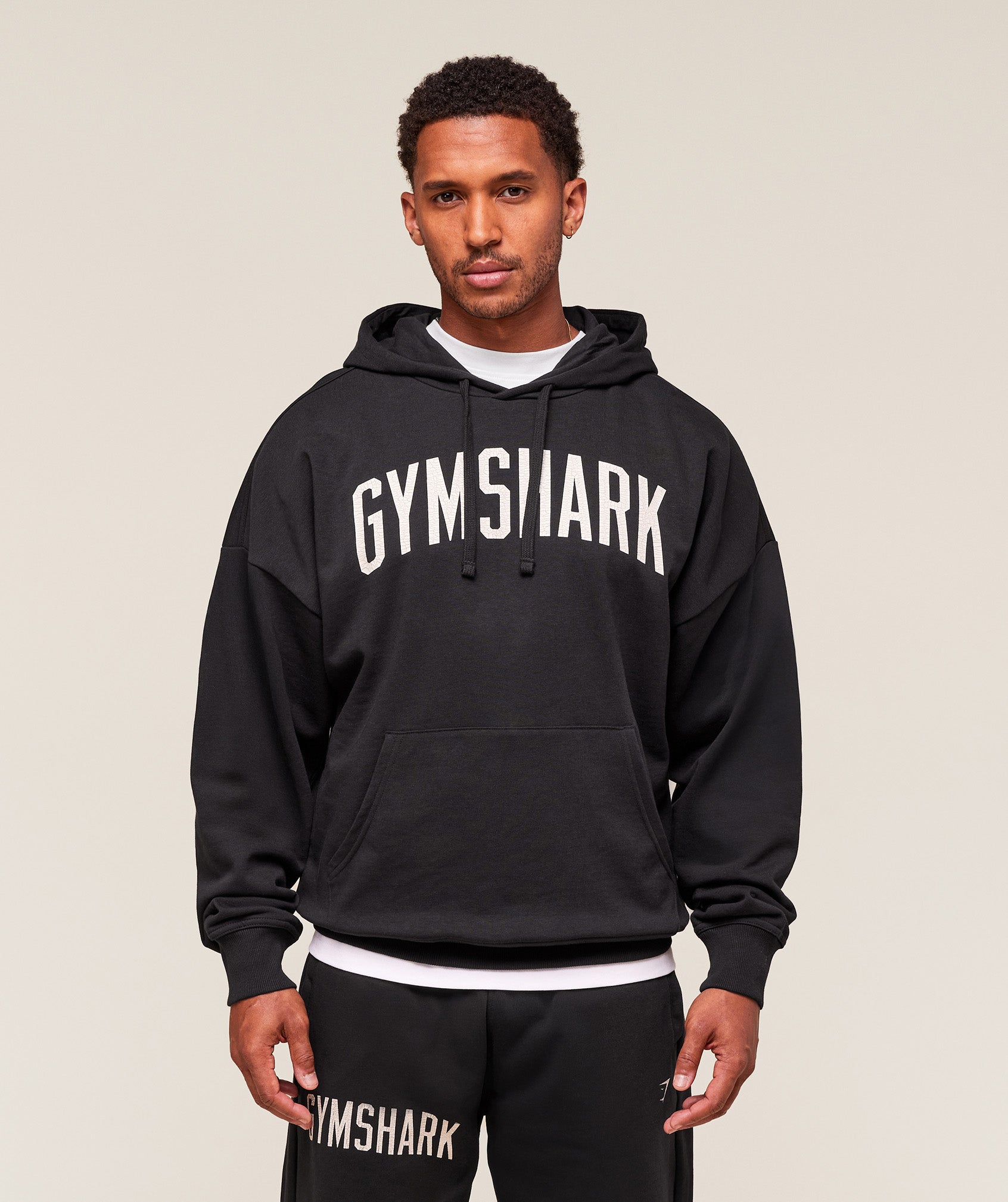 Worn Graphic Hoodie - Black