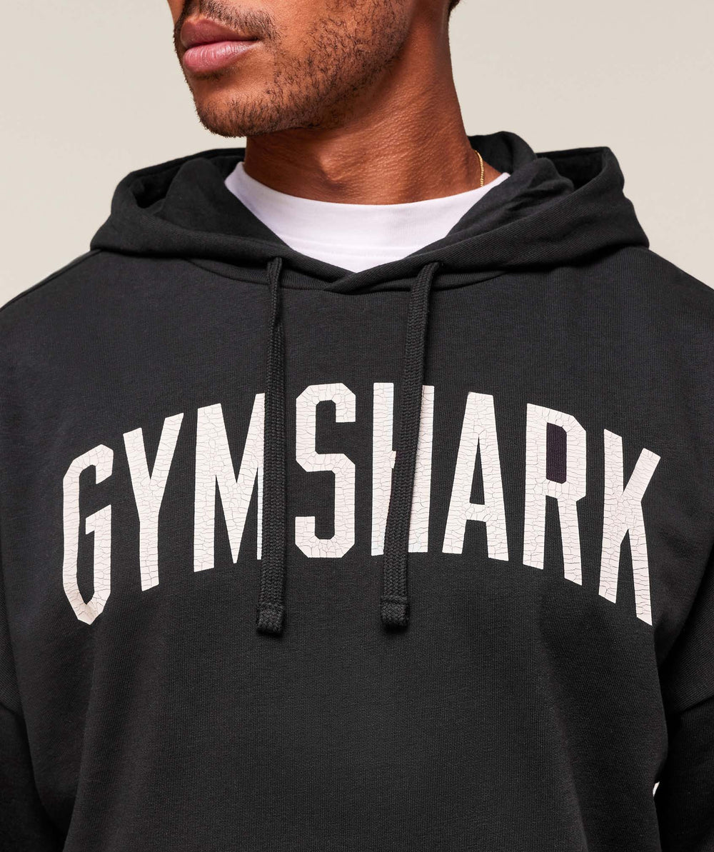 Worn Graphic Hoodie - Black