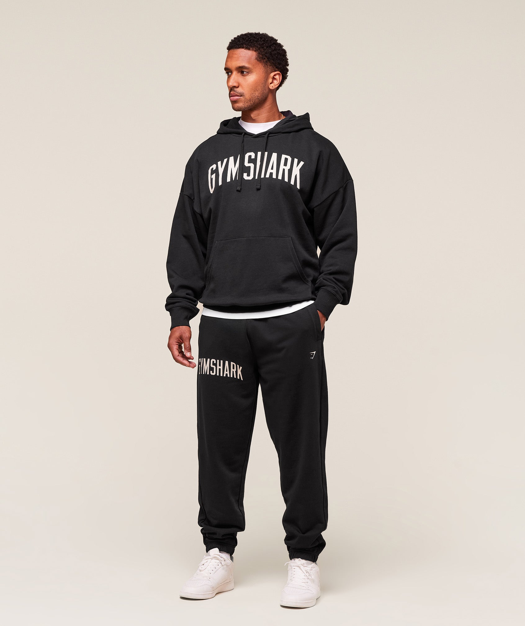 Worn Graphic Hoodie - Black