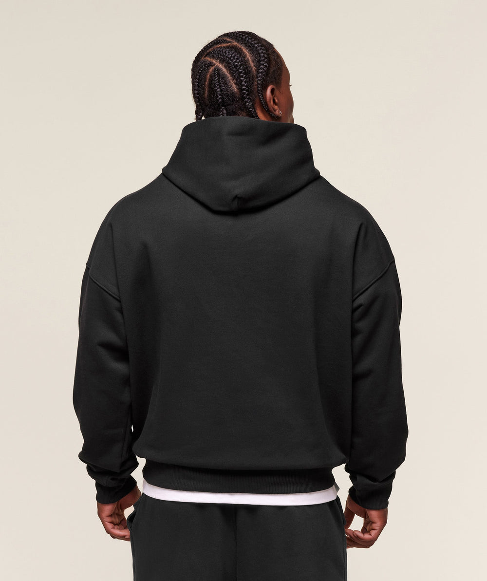 Pocket Graphic Hoodie - Black