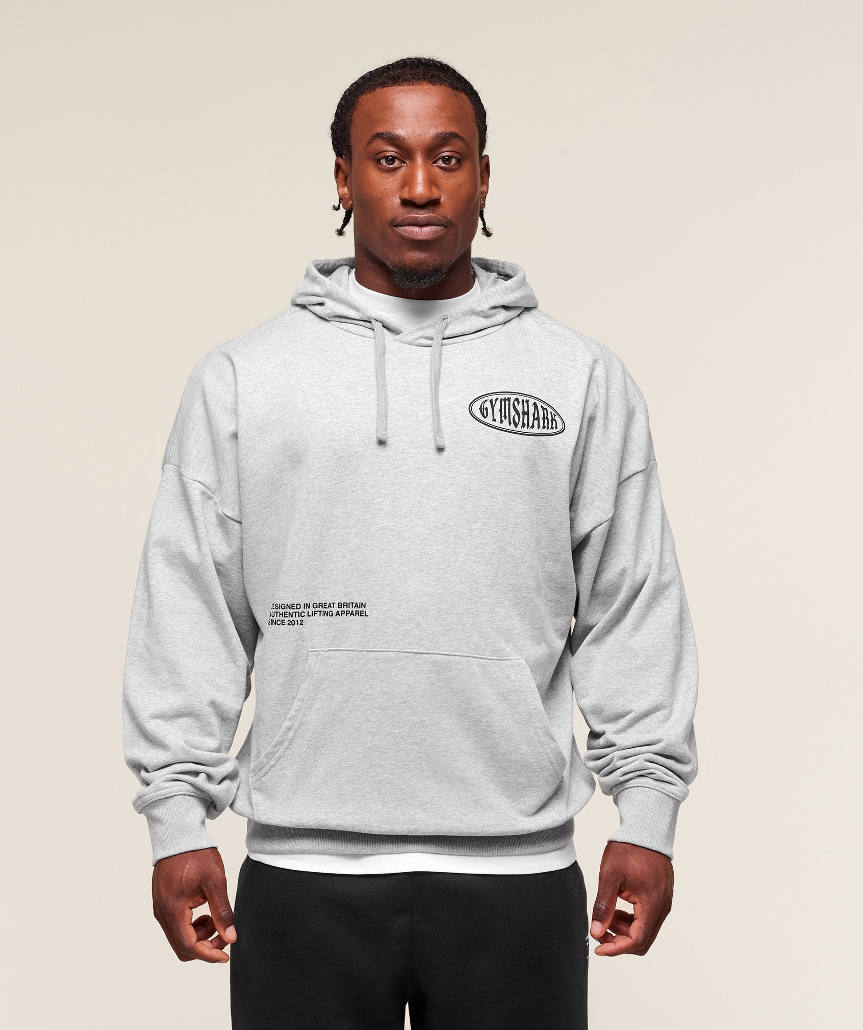 Authentic Lifting Apparel Hoodie - Light Grey Core Marl