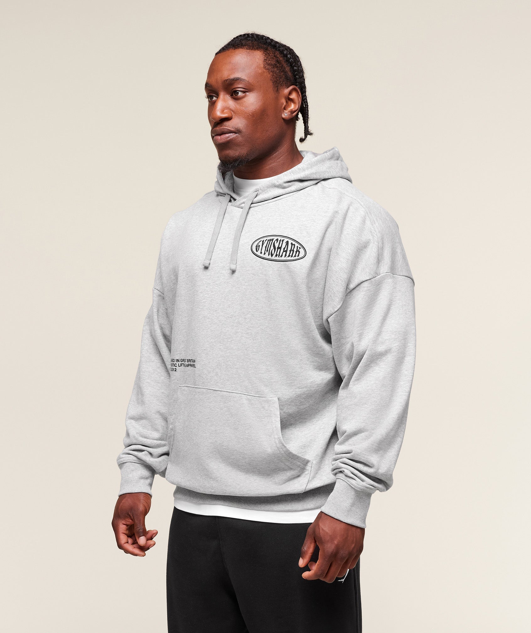 Authentic Lifting Apparel Hoodie - Light Grey Core Marl