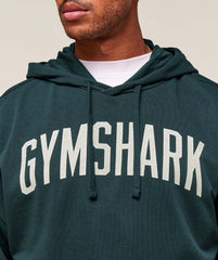 Worn Graphic Hoodie - Deep Petrol Blue