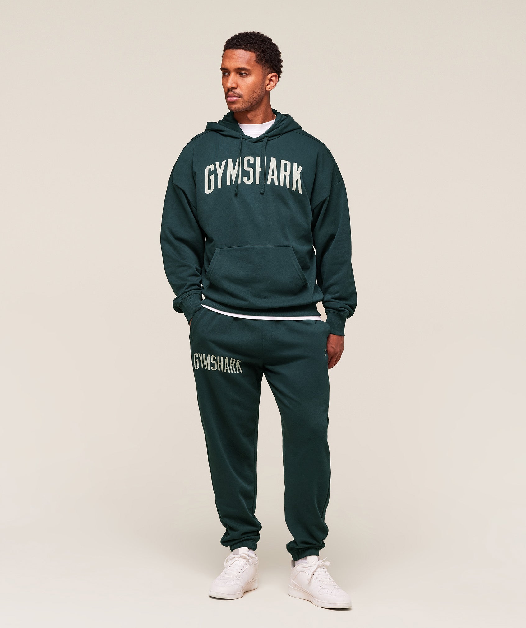 Worn Graphic Hoodie - Deep Petrol Blue