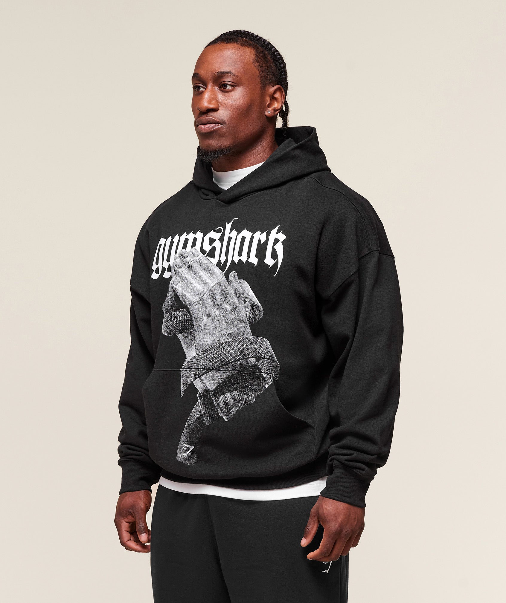 Prayer Hands Hoodie - Black