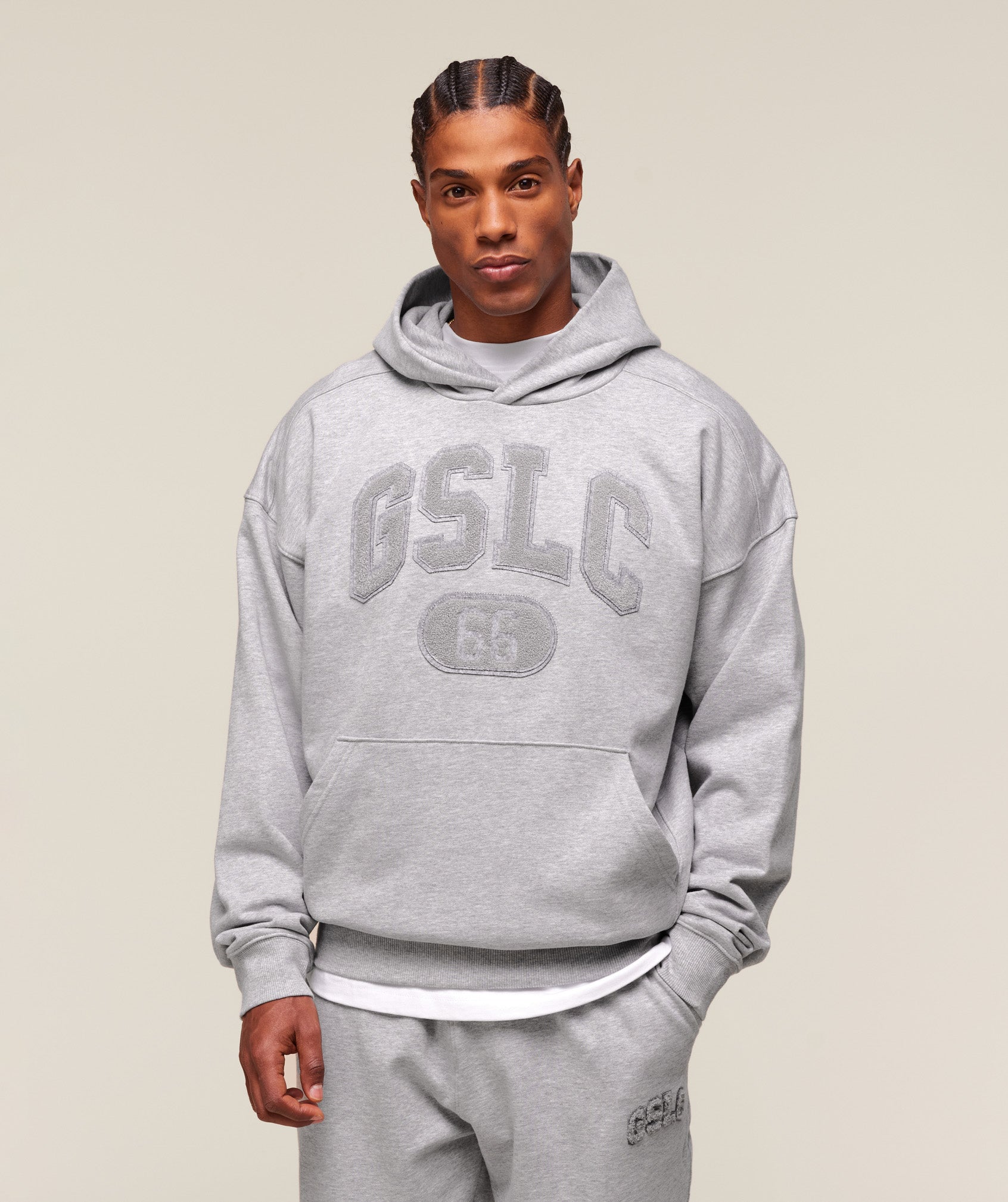 GSLC Hoodie - Light Grey Core Marl