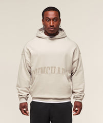 Pocket Graphic Hoodie - Pebble Grey