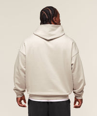 Pocket Graphic Hoodie - Pebble Grey