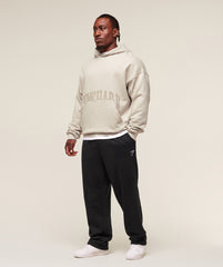 Pocket Graphic Hoodie - Pebble Grey