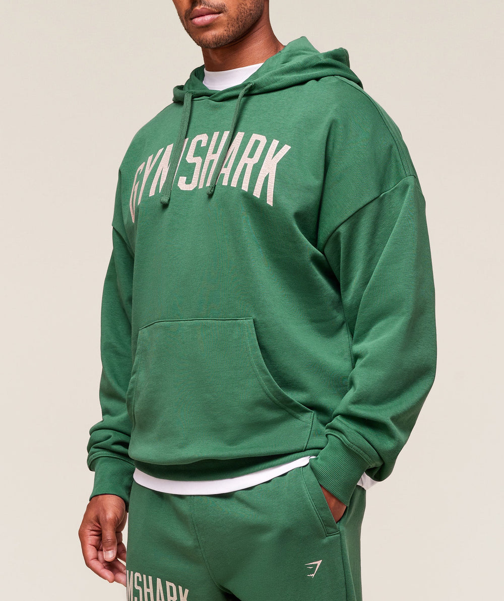 Worn Graphic Hoodie - Lift Green