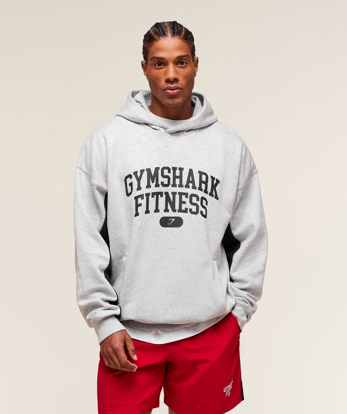 Varsity Hoodie - Light Grey Core Marl