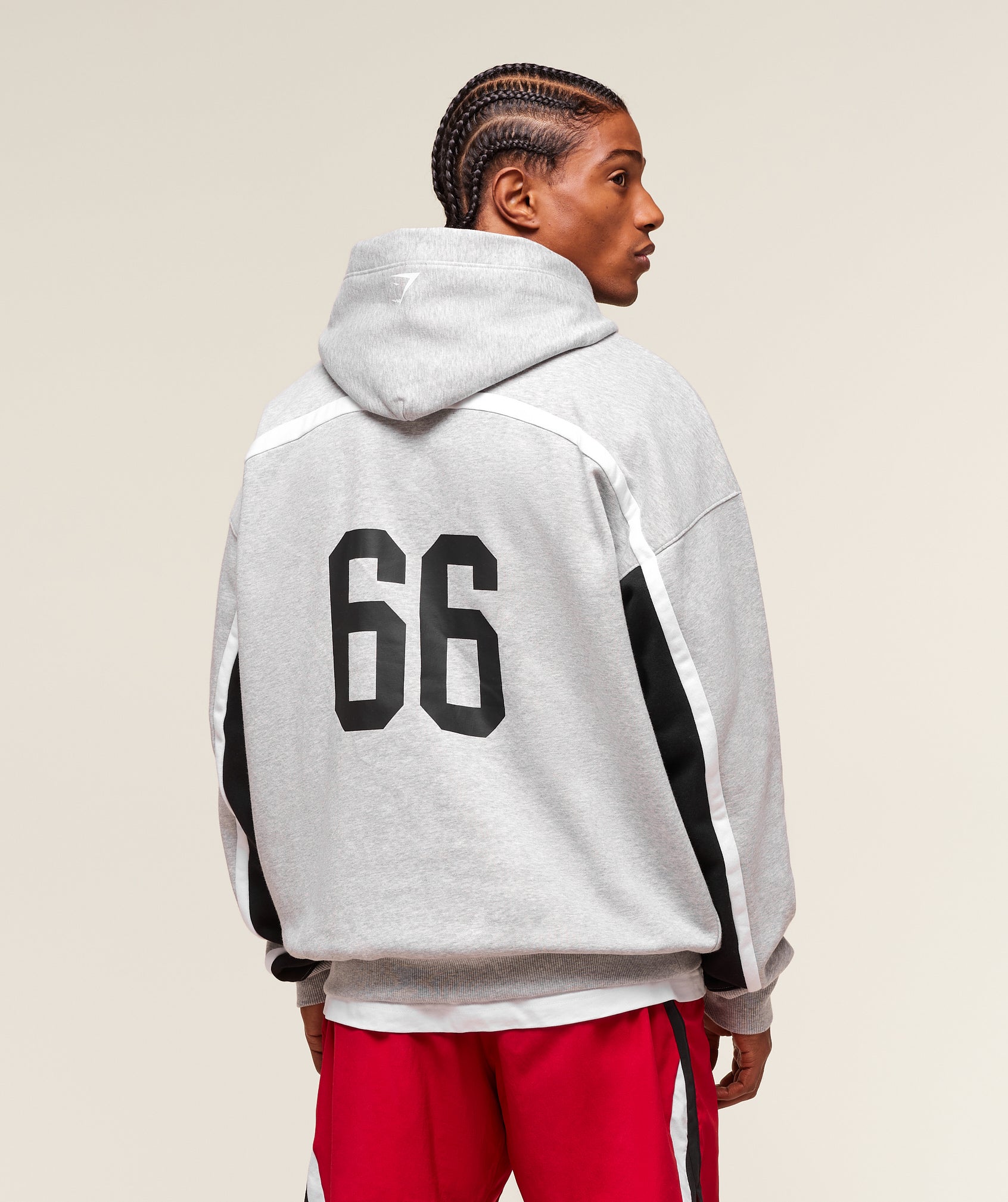 Varsity Hoodie - Light Grey Core Marl