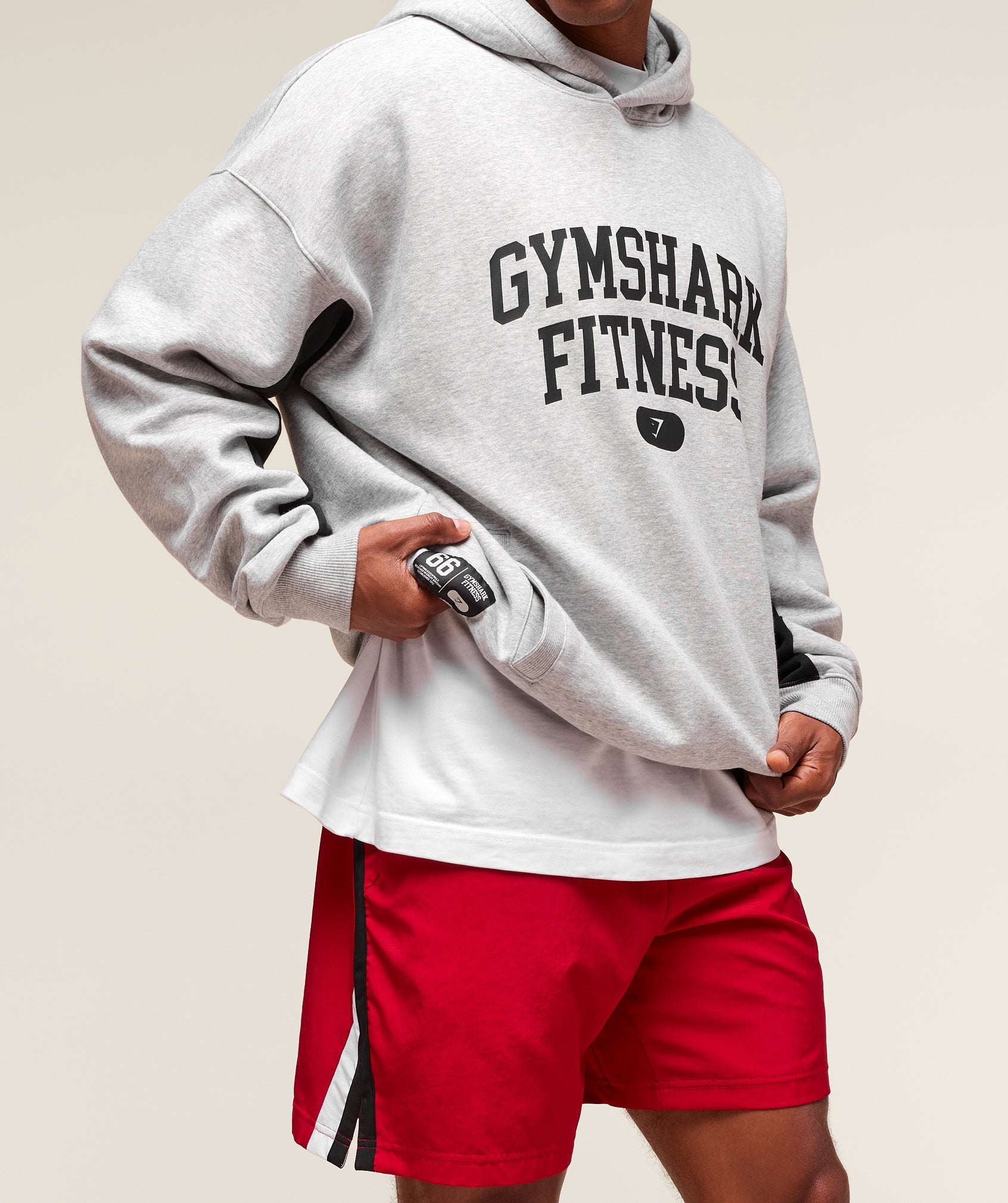 Varsity Hoodie - Light Grey Core Marl