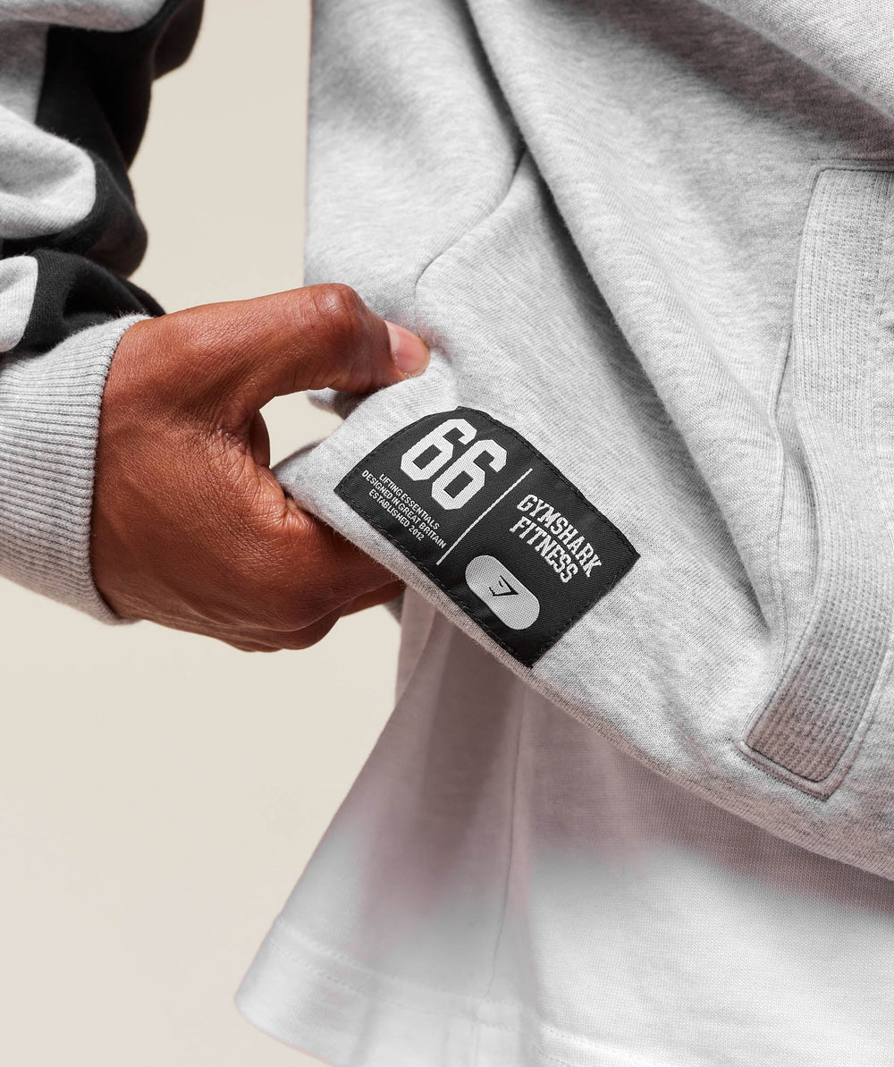 Varsity Hoodie - Light Grey Core Marl
