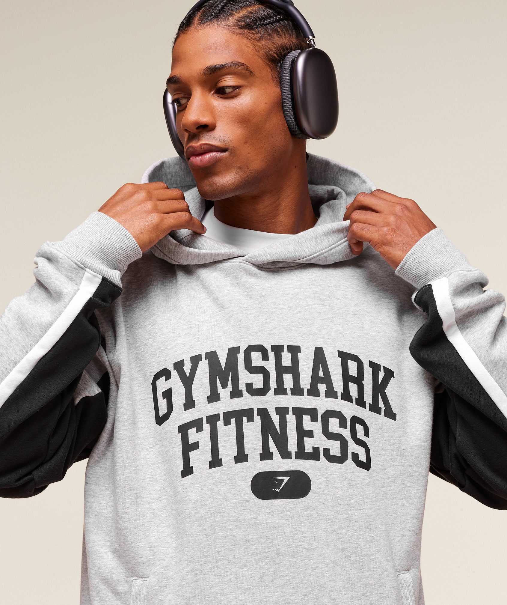Varsity Hoodie - Light Grey Core Marl