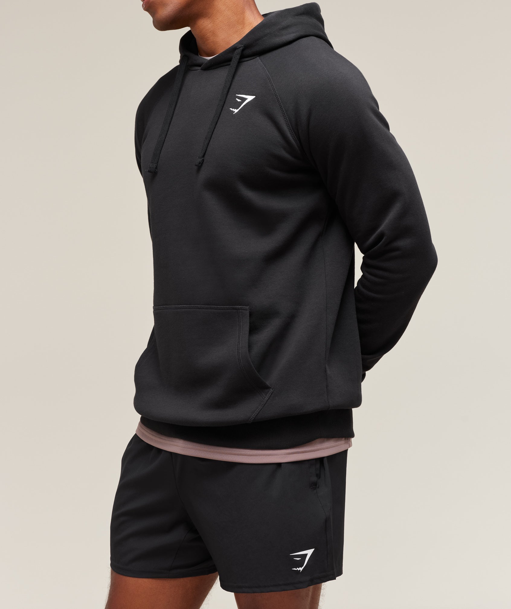 Crest Hoodie - Black