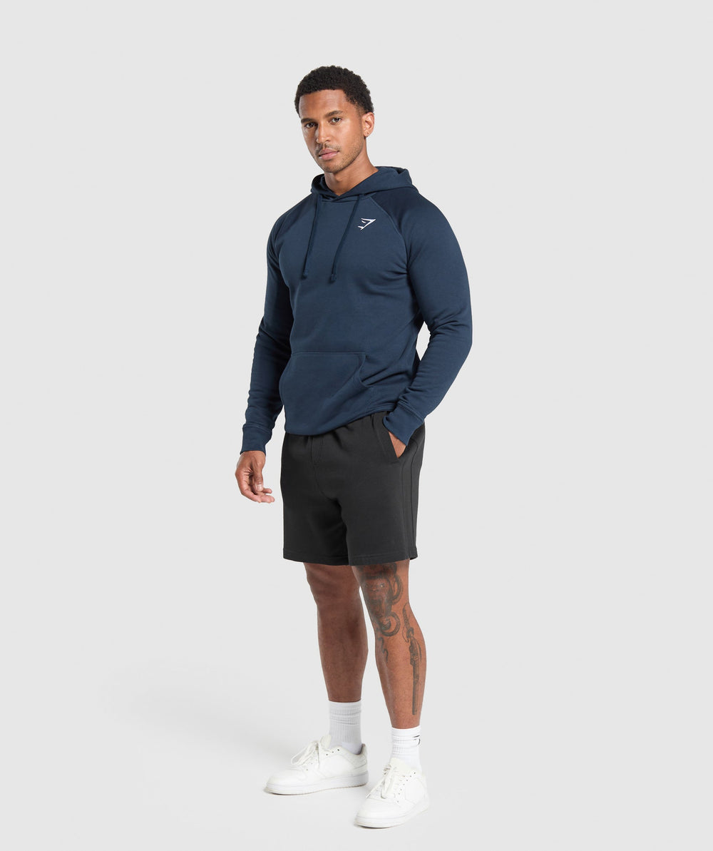 Crest Hoodie - Navy
