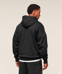 Crest Oversized Hoodie - Black