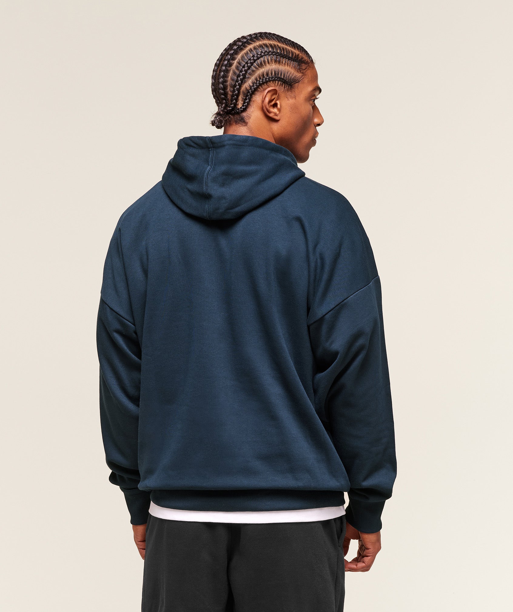 Crest Oversized Hoodie - Navy