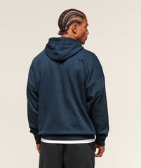 Crest Oversized Hoodie - Navy