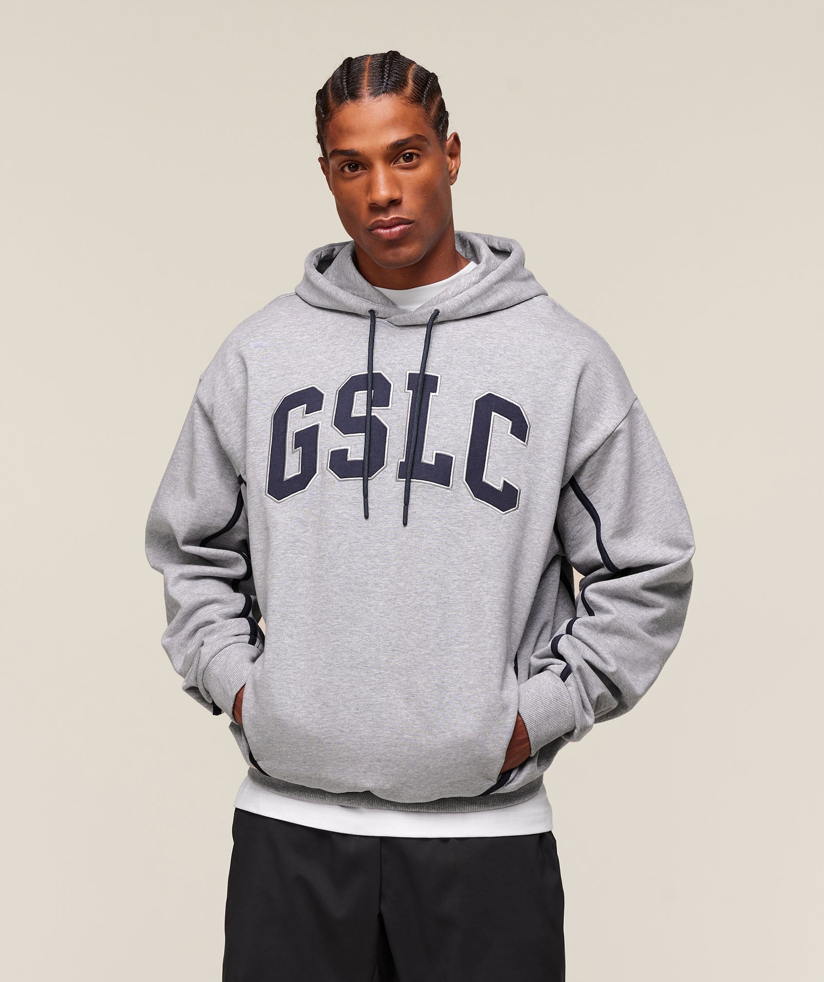 GSLC Hoodie - Light Grey Core Marl