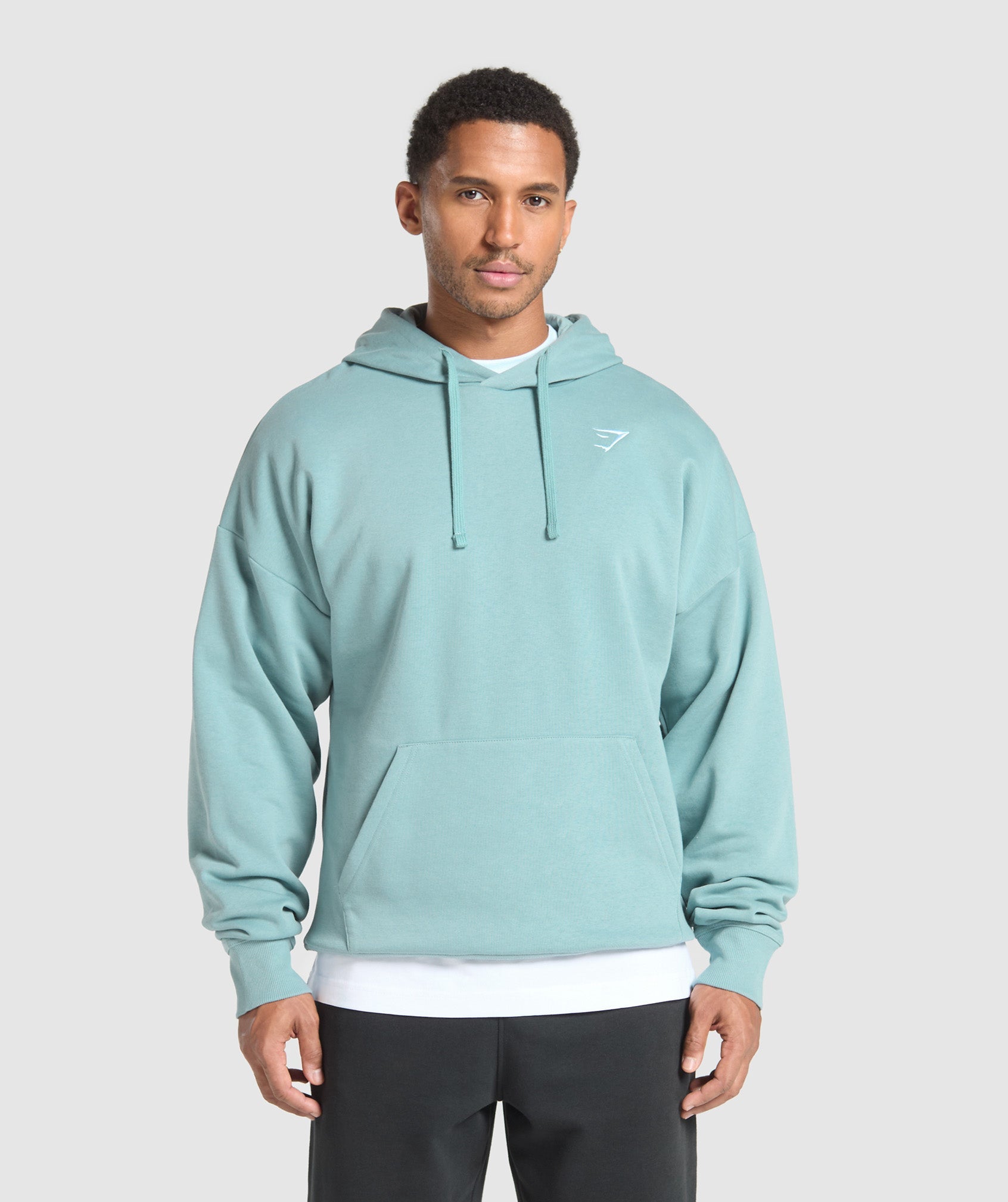 Crest Oversized Hoodie - Rest Blue