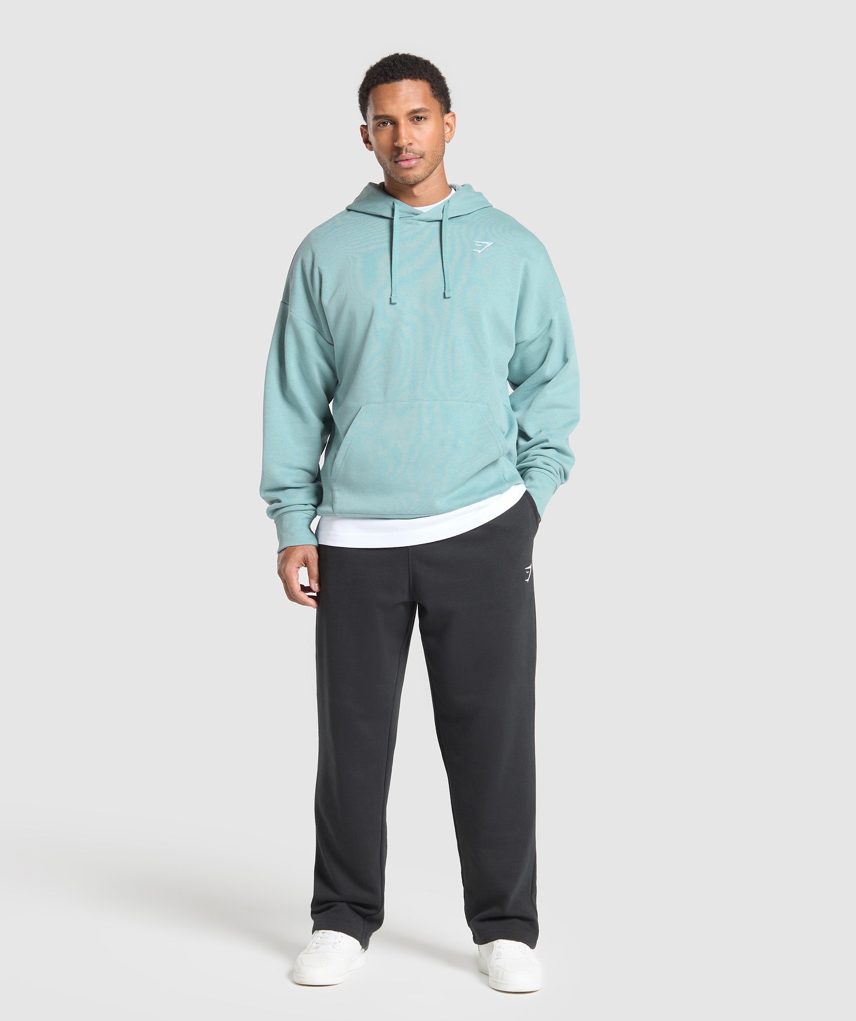 Crest Oversized Hoodie - Rest Blue