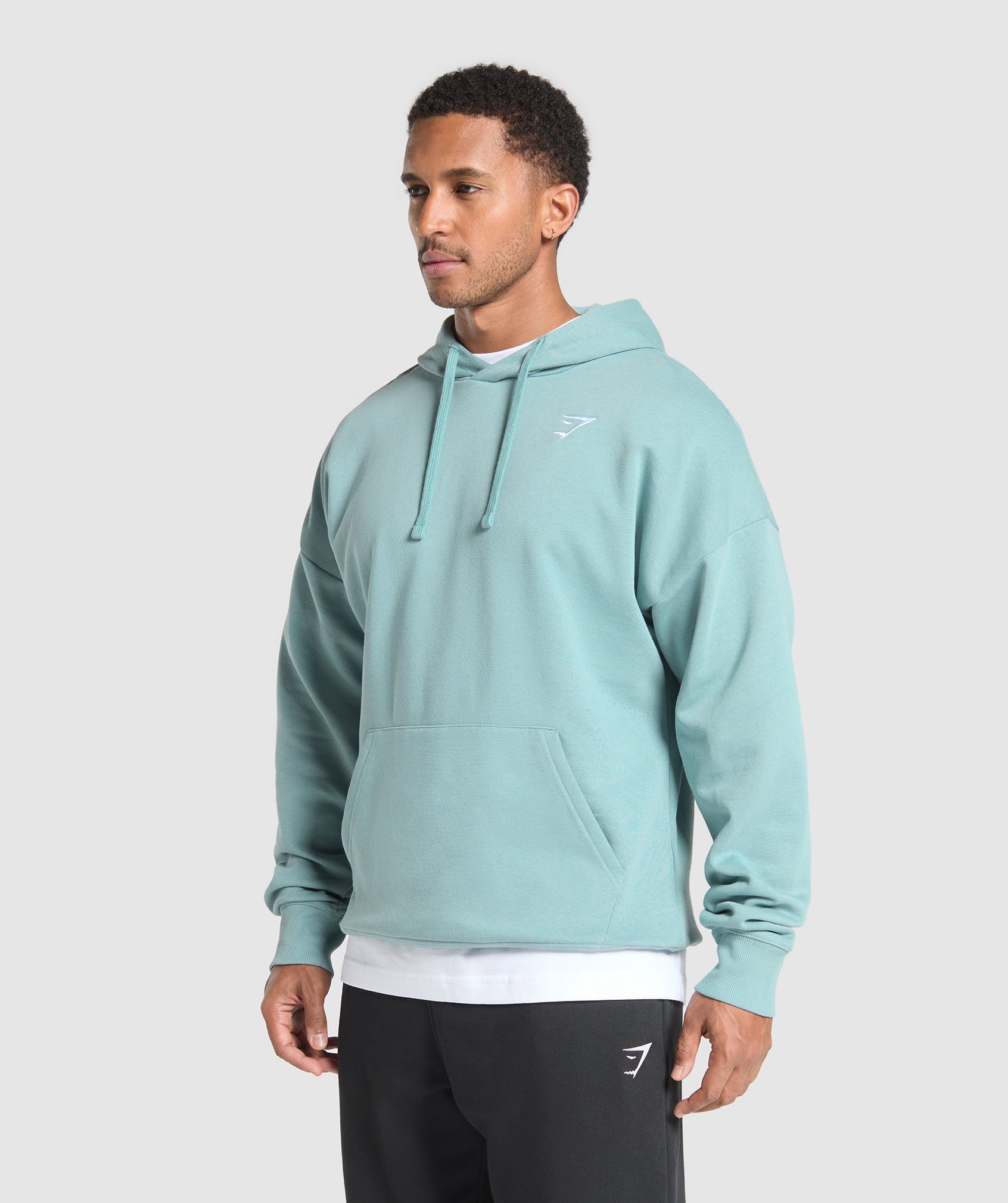 Crest Oversized Hoodie - Rest Blue