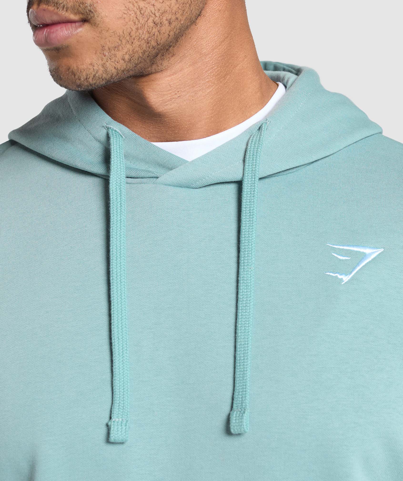 Crest Oversized Hoodie - Rest Blue