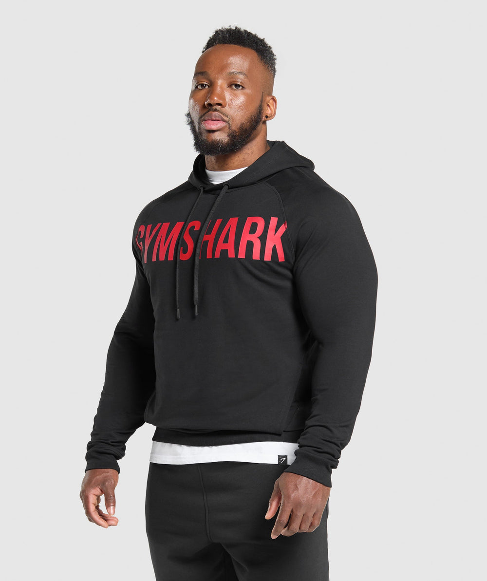 Prime Hoodie - Black/Vivid Red