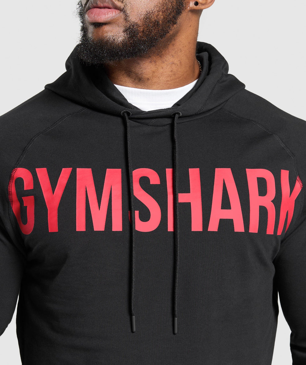 Prime Hoodie - Black/Vivid Red