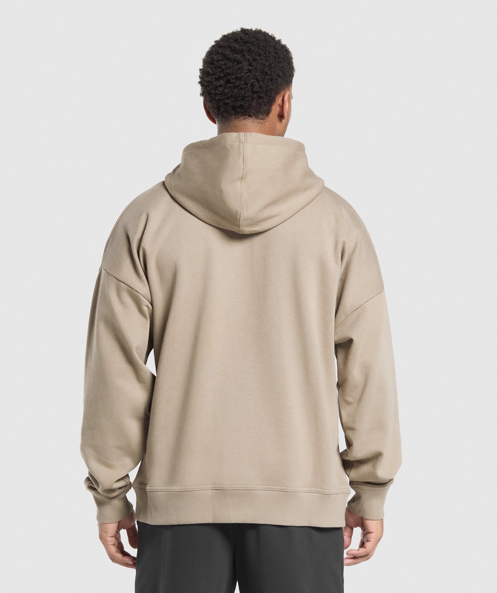 Crest Oversized Zip Up Hoodie - Lifestyle Brown