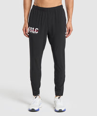 Script Woven Joggers - Black