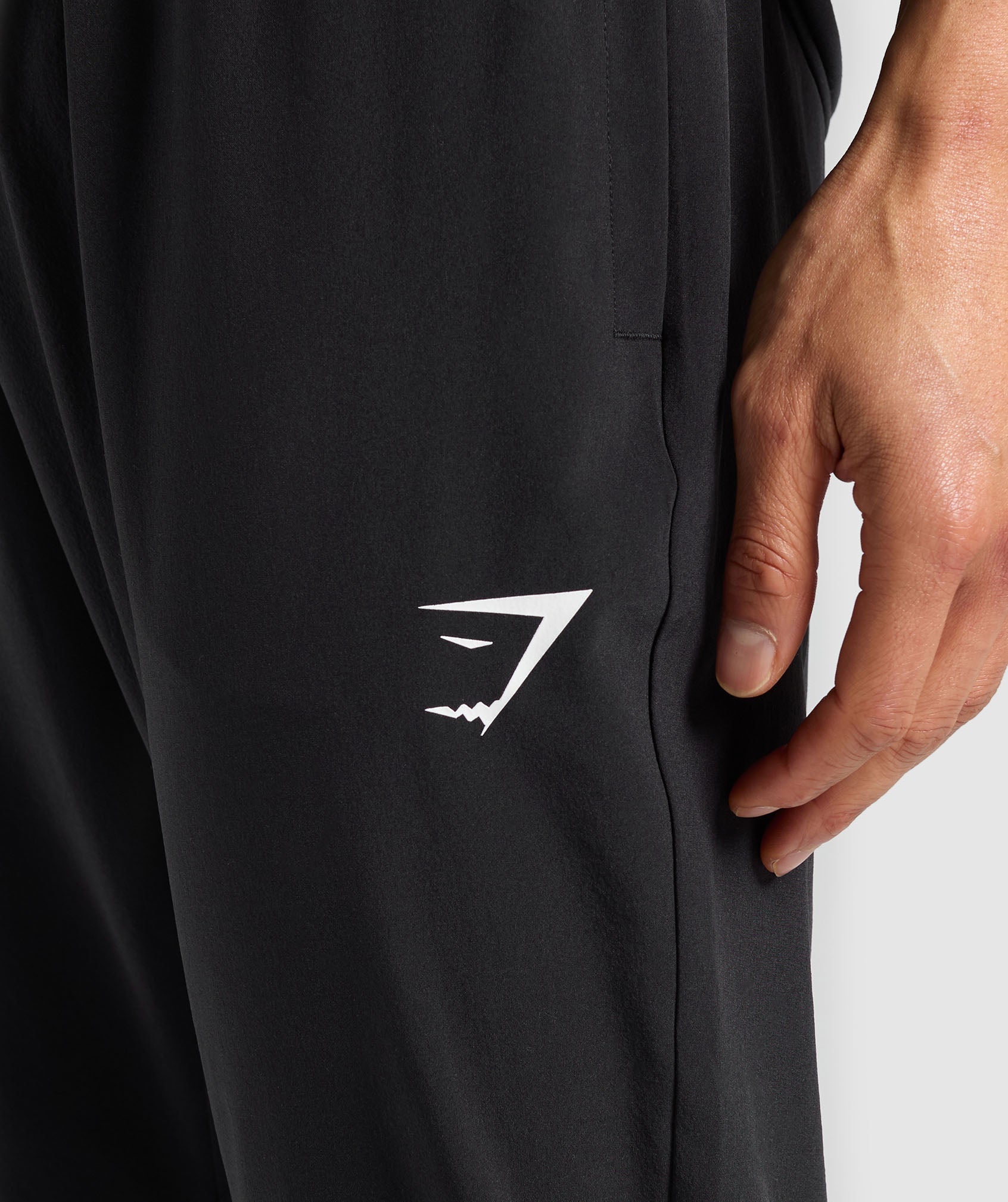 Script Woven Joggers - Black