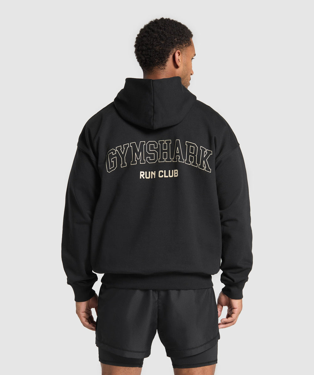 Running Graphic Hoodie - Black