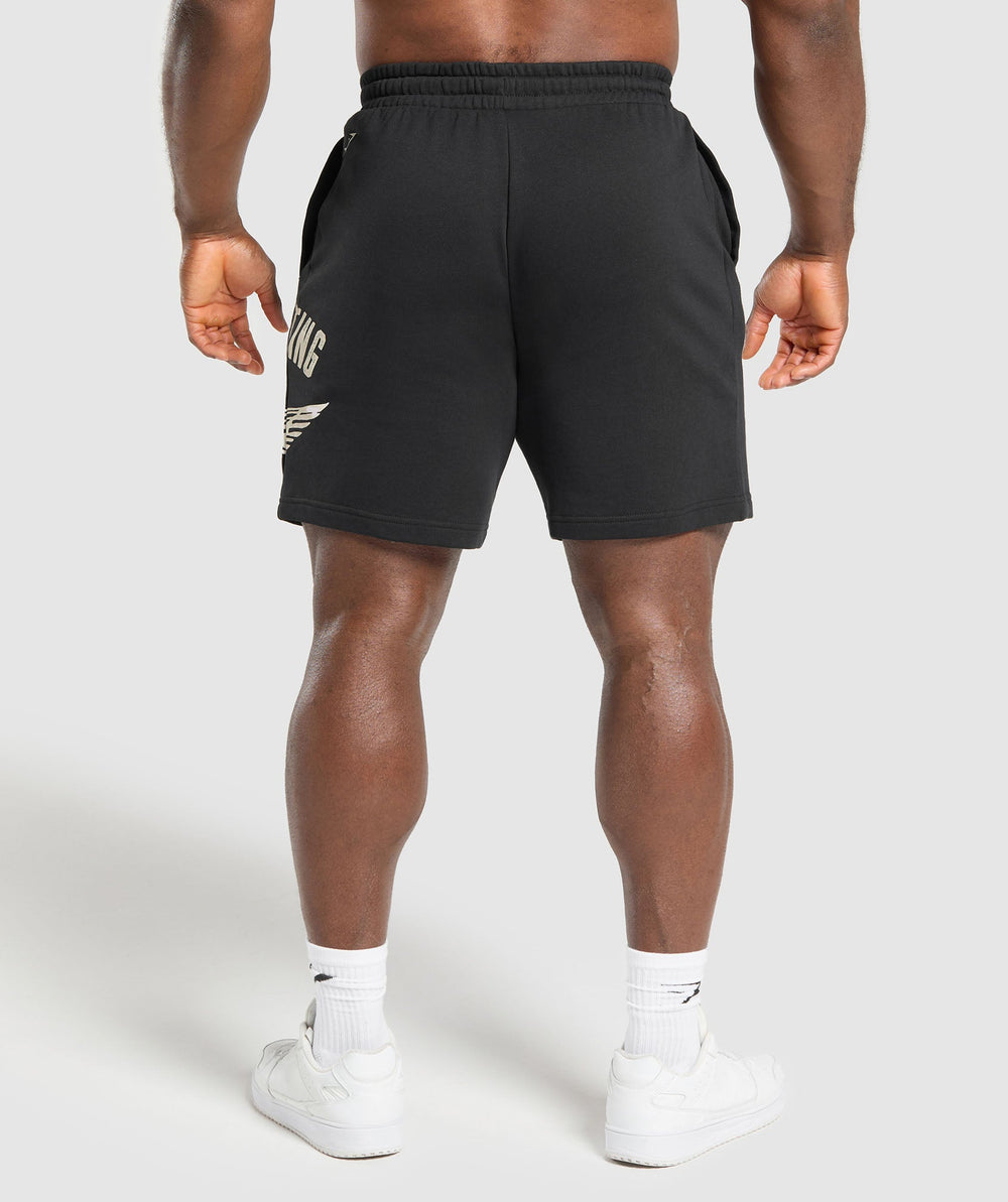 British Lifting Goods Graphic Shorts - Black