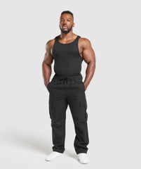 Ripstop Cargo Pants - Black