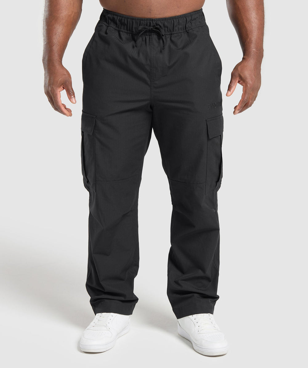 Ripstop Cargo Pants - Black