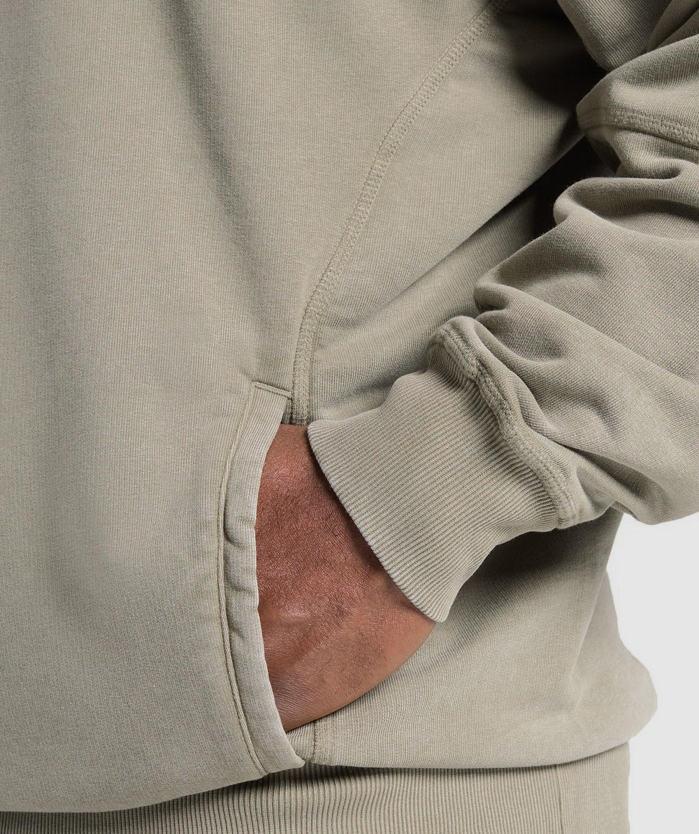 Heritage Washed Hoodie - Utility Green