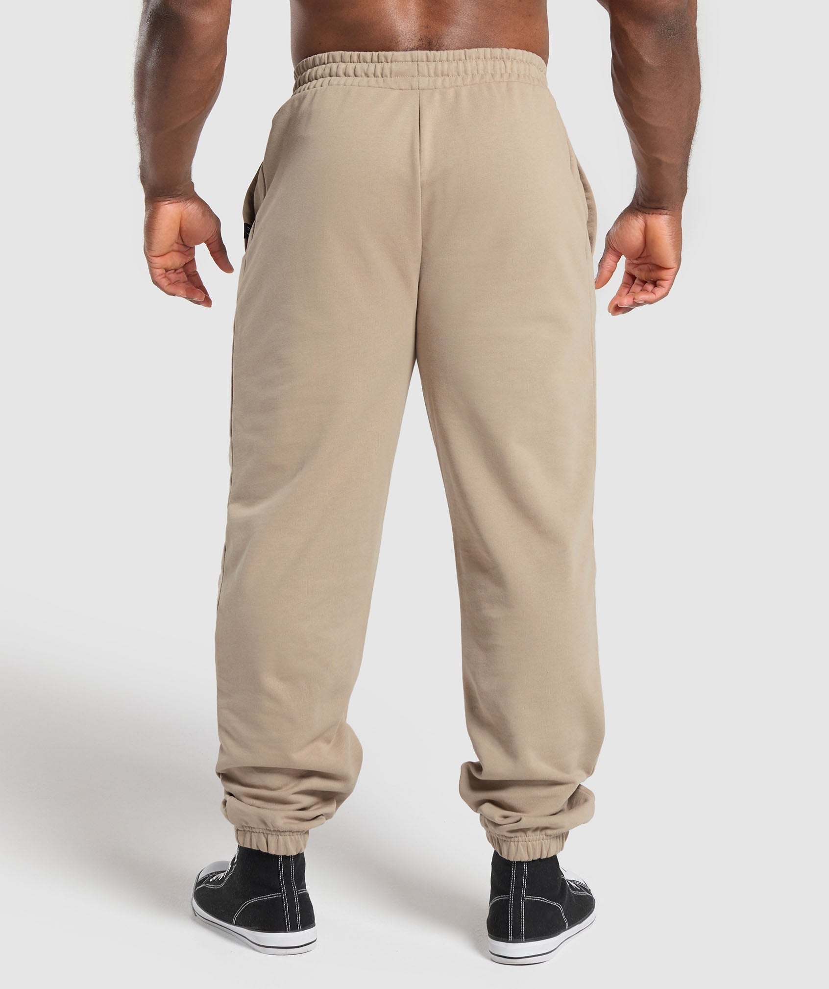 Trophy Graphic Joggers - Cement Brown