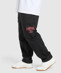 Metal Lifting Cargo Pants - Black