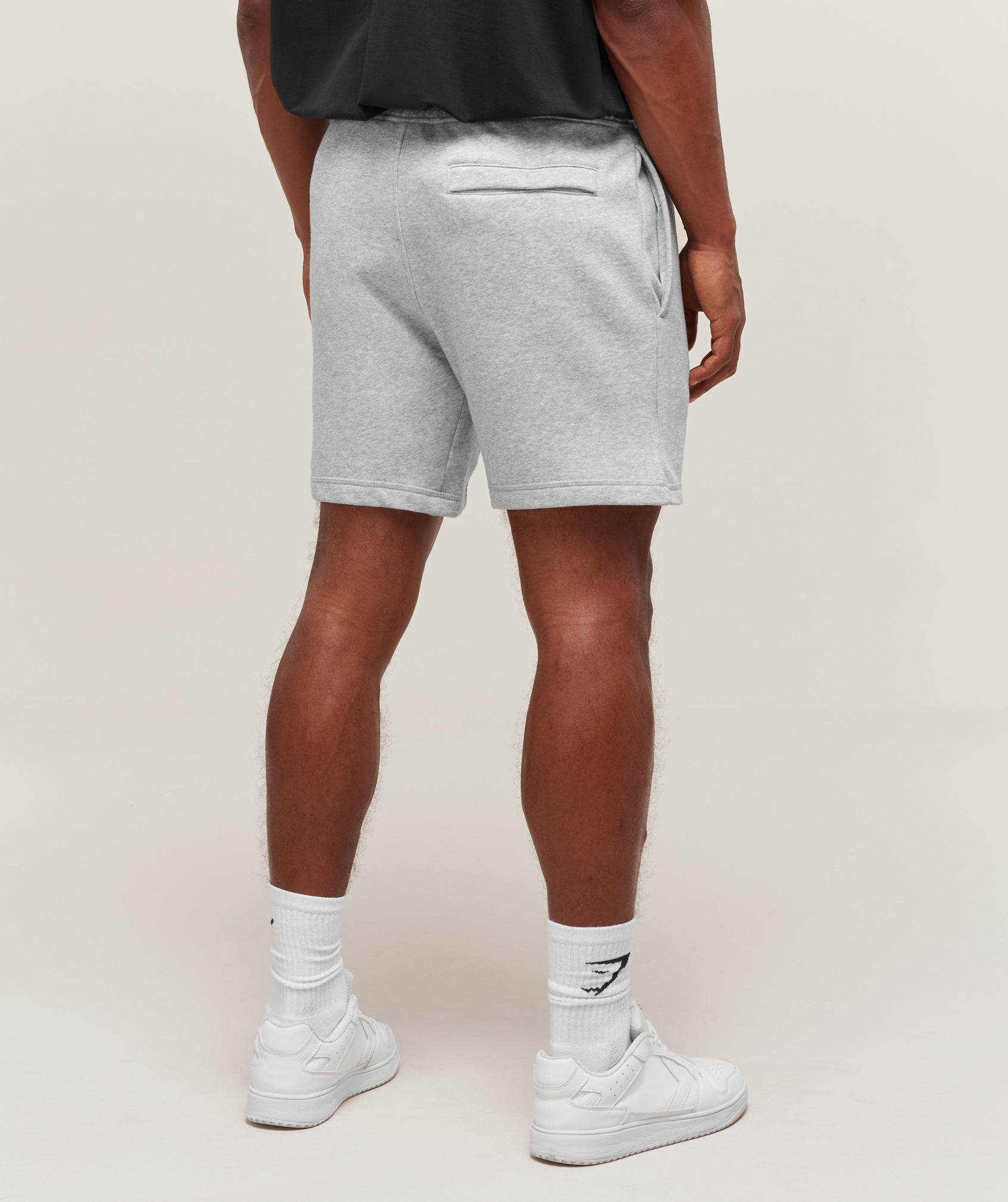 Crest 7" Shorts - Light Grey Marl