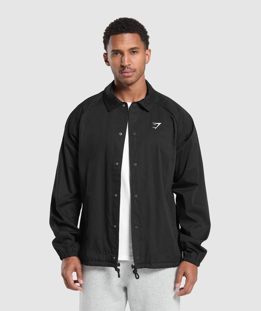 Canvas Coach Jacket - Black